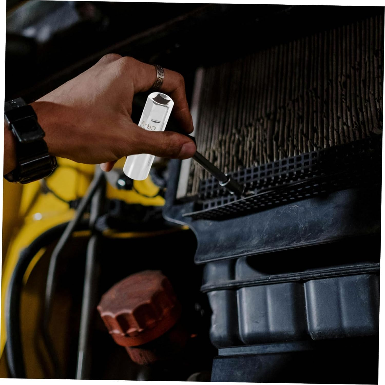 SWOOMEY Spark Plug Wrench Set 14Mm 16Mm Magnetic Socket 3/8 Drive Automotive Spark Plug Tool Kit Professional Auto Repair Accessories for Car Maintenance image number 6