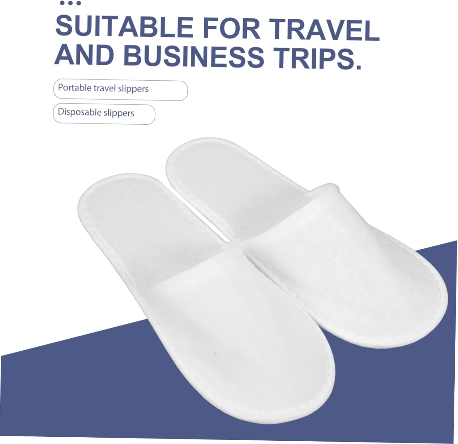 NOLITOY 10Pairs Hotel Guest Slippers Disposable Indoor Shoes One-Off Slipper for Home Travel image number 5