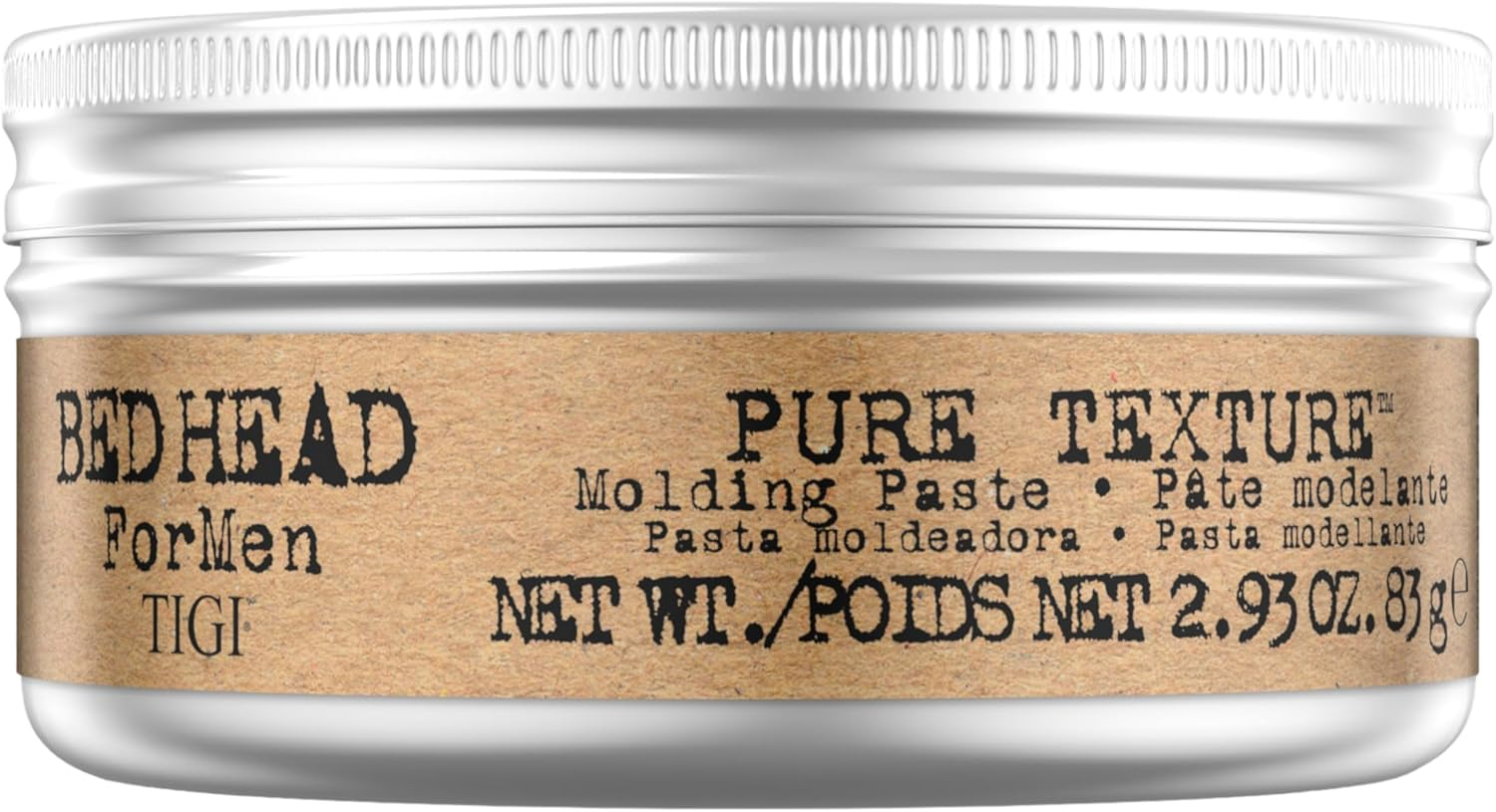 BED HEAD for MEN Pure Texture Hair Moulding Paste for Medium Hold and Natural Finish 83G image number 1