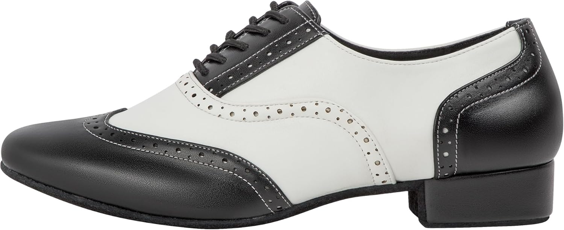 Linodes Men'S Latin Dance Shoes 1 Inch Leather Sole Ballroom Salsa Tango Waltz Character Shoe-Colorful image number 2