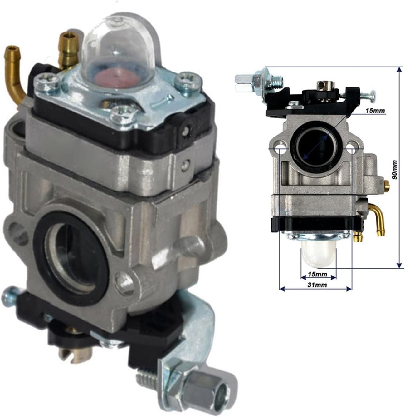 LESANGBAIHUODIAN Carburetor 4 In1 Carb Fit for Florabest FBS 43 A1 FBK 4 B2 PBK 4 A1 PBS 2 A1 Brushcutter Carburetor Kit Accessory Part Accessories image number 5