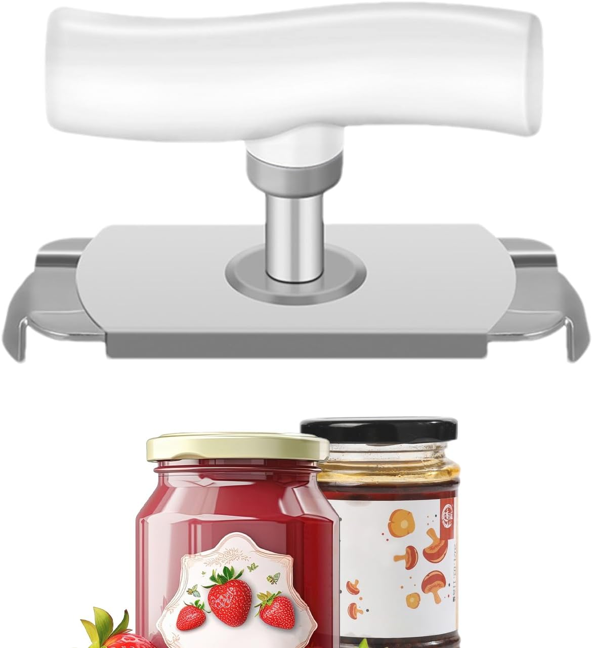 Jar Gripper Lid Opener &ndash; Adjustable Opening Tool, Multifunction Kitchen Accessory, Heavy Grip Device| Comfortable anti Slip Structure with Easy Twist Control for Weak Hands Daily Use