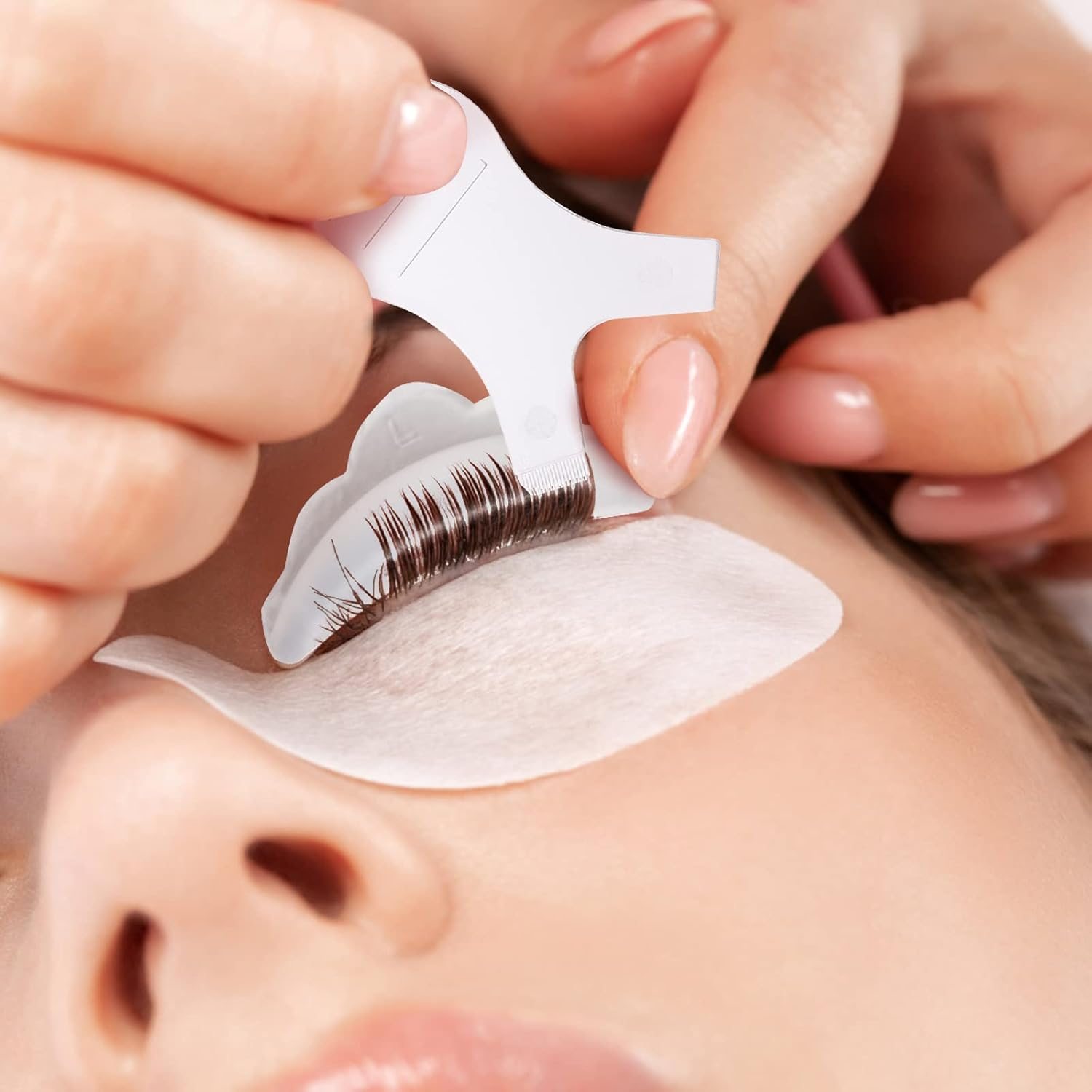 44 Piece Lash Lift Rods,Silicone Eyelash Perming Curler Makeup Tools,5 Sizes S/M/M1/M2/L,Reusable Lash Lifting Pads (Transparent) image number 4