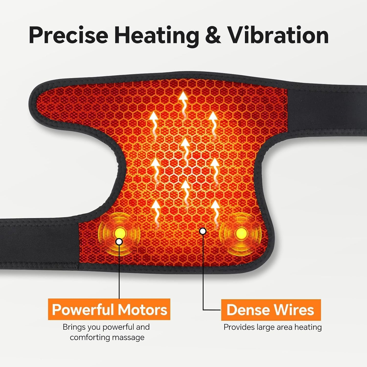 Knee Massager with Heat & Vibration &ndash; 3-In-1 Therapy, Knee Brace 4000Mah Rechargeable Wireless, Pain Relief Shoulder Massage, Joint & Muscle Relaxation image number 4