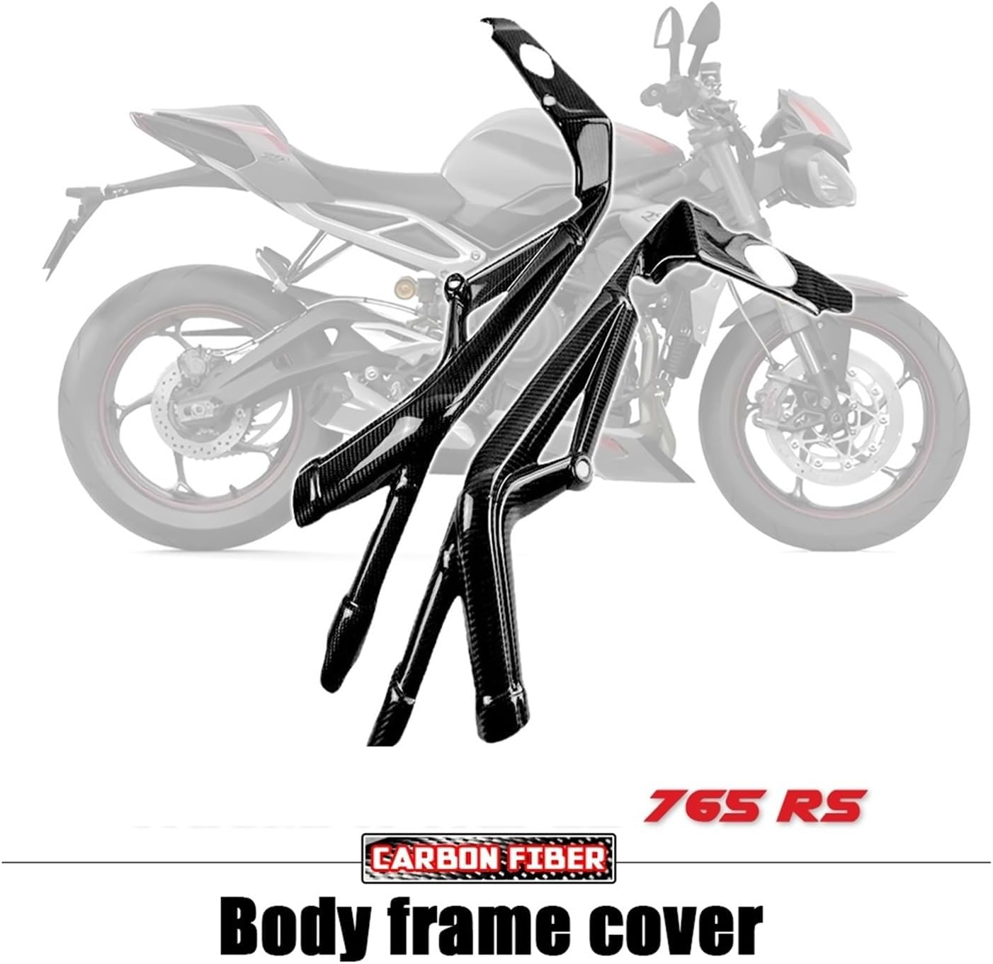 Compatible with Street Triple 765RS 2016-2021 2020 2019 100% Full Dry 3K Carbon Fiber Body Frame Covers Motorcycle Accessories