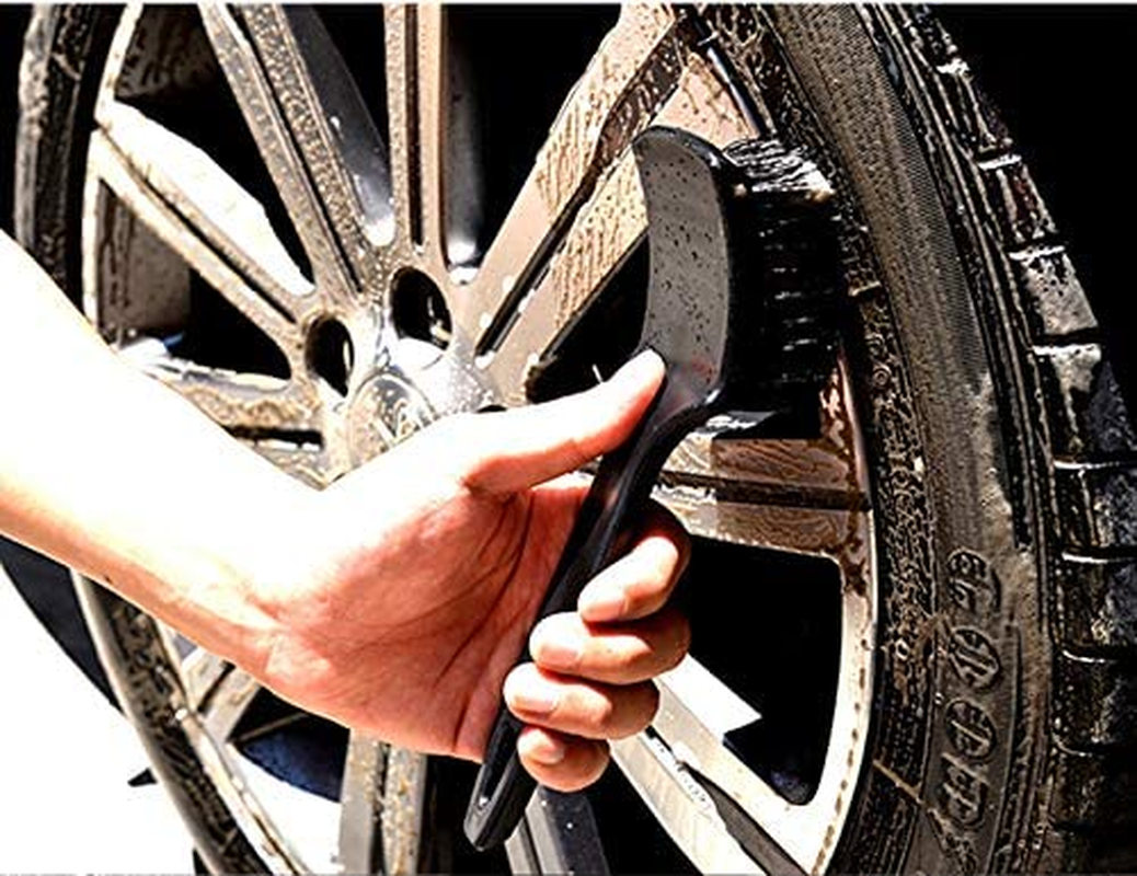 Tire Brush, Black Stiff Bristle Wheel Cleaning Brush, Car Carpet Brush, Detail Brush image number 1