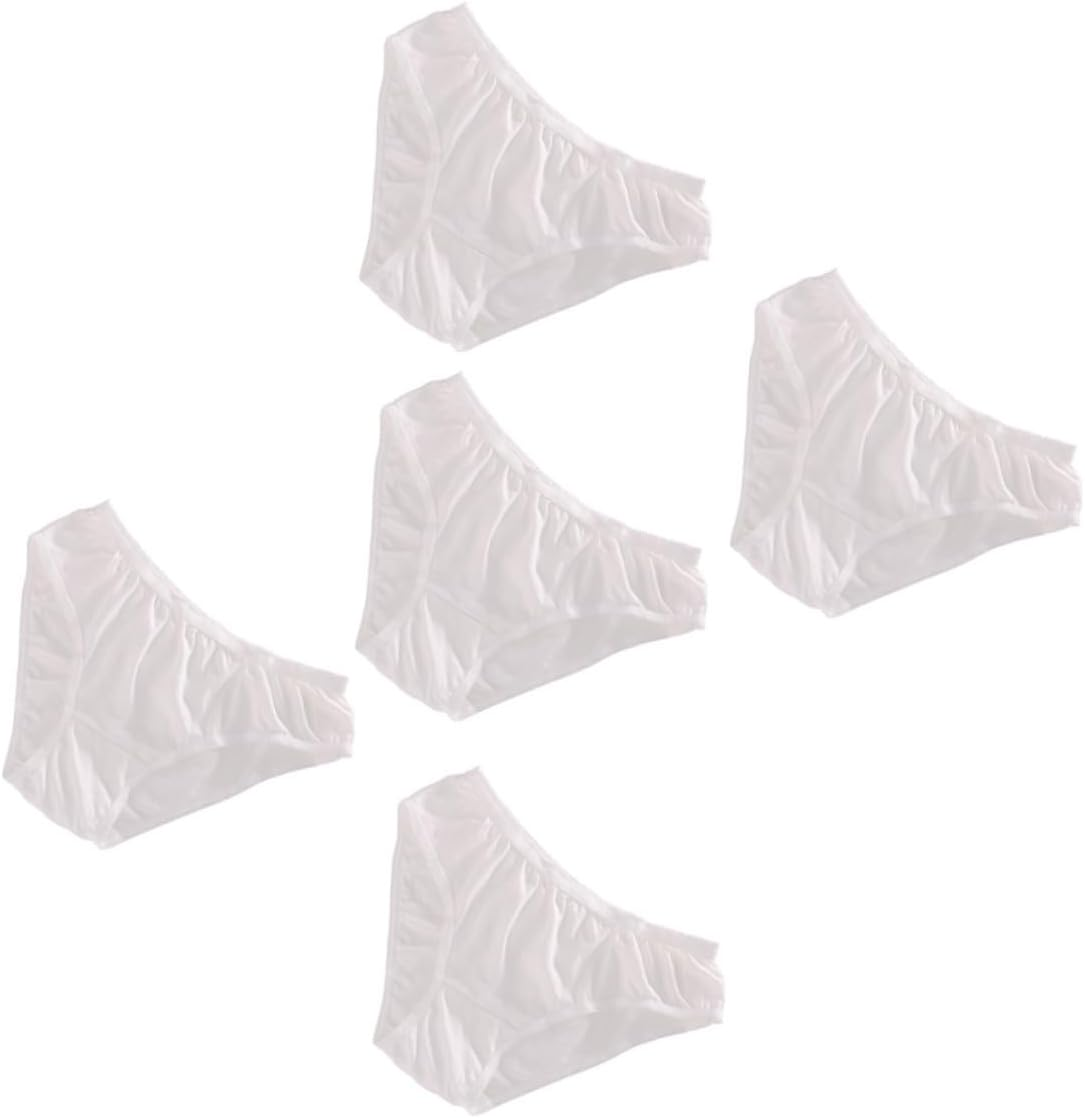 5Pcs Portable Travel Underwear for Women Cotton Disposable Underpants Breathable Underwear for Outdoor Trips and Everyday Use White image number 3