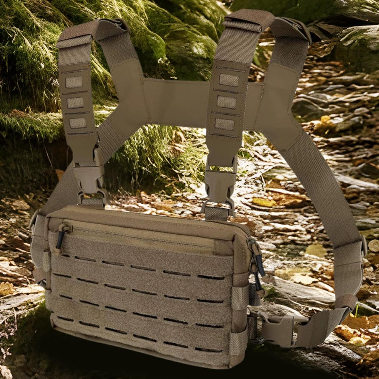 Hunting Chest Pack,Adjustable Waterproof Hunting Chest Rig | Personal Equipment for Sports Riding Biking Fitness Walking Training Work Camping Commuting image number 6