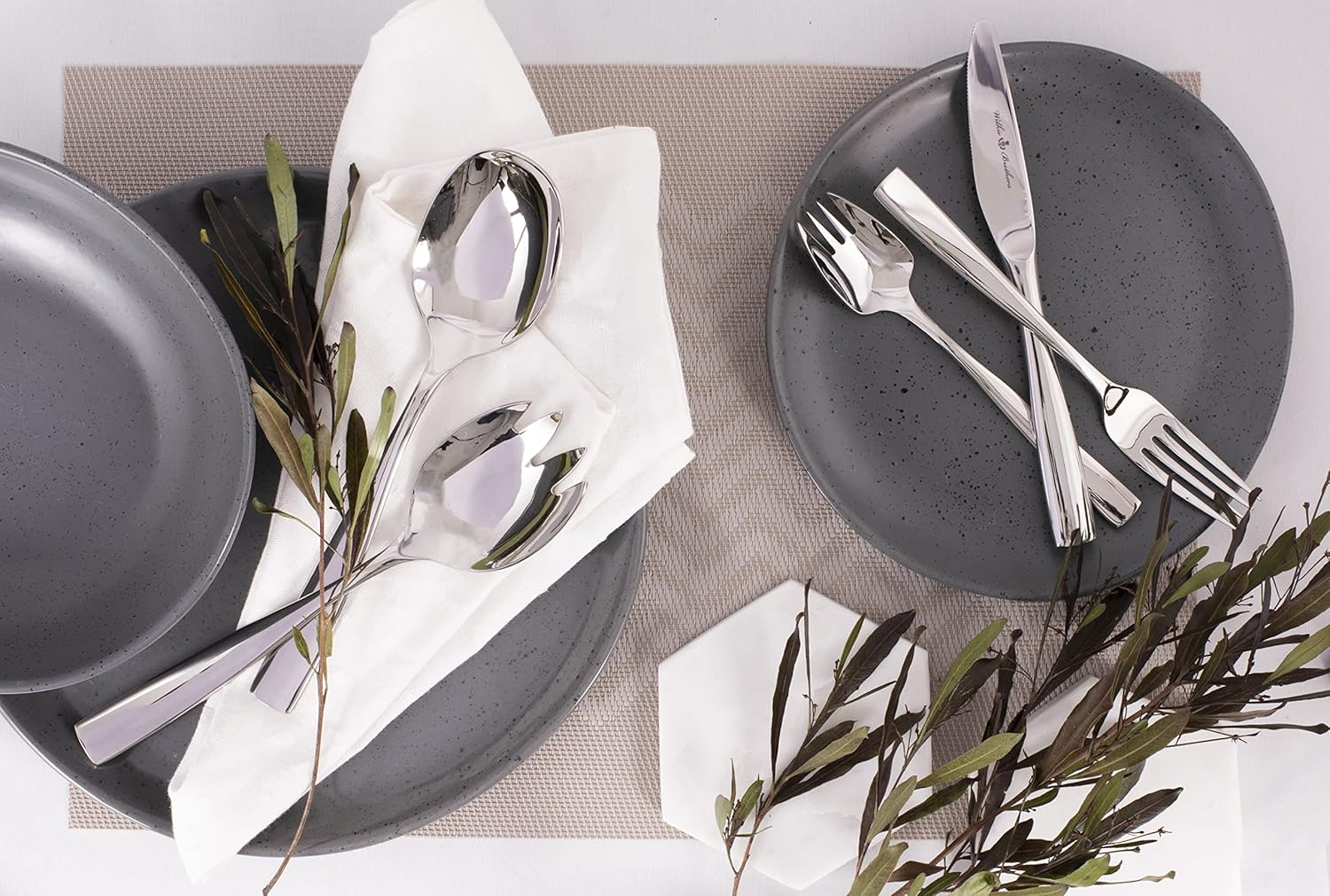 Wilkie Brothers Hartford 56-Piece 18/10 Stainless Steel Cutlery Set image number 1