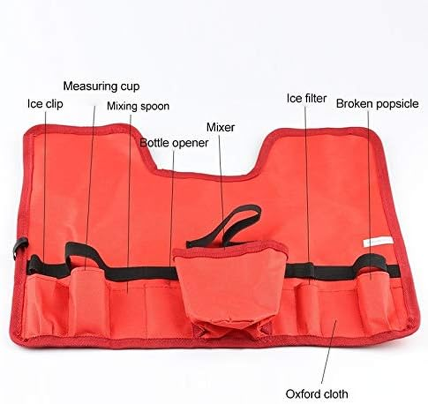 Kitchenware Gadgets 8 in 1 Stainless Steel Wine Cocktail Shaker Tools Set with Cloth Bag, Capacity: 800/600Ml Kitchenware Gadgets image number 3