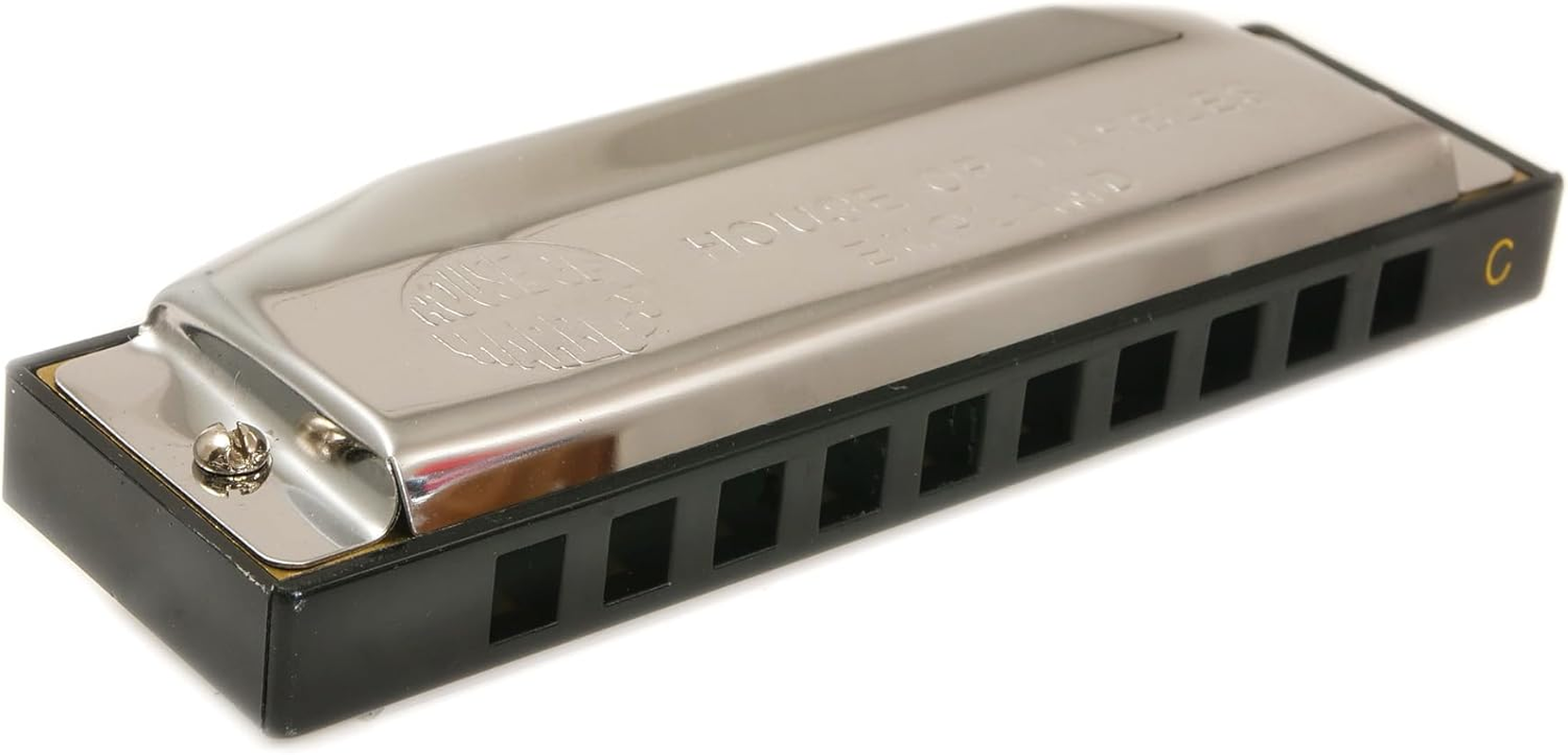 House of Marbles Advernturer'S Campfire Metal Harmonica Instrument in the Key of C Major, an Easy Diatonic Musical Scale Mouth Organ in Stainless Steel, for Beginners to Professionals Musicians image number 2
