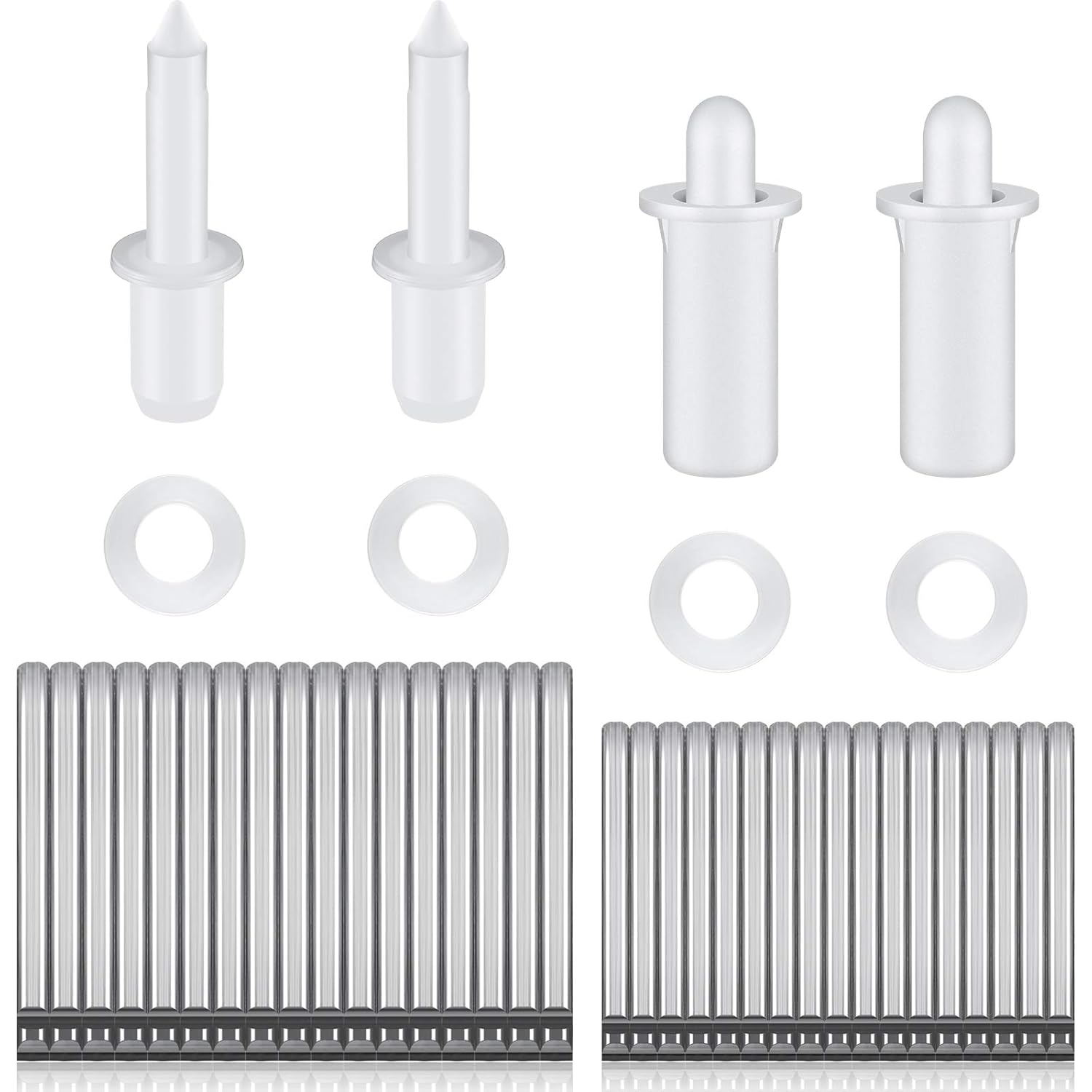 Jetec 85 Pieces Repair Plantation Shutters Tool Set Plantation Shutter Louvers Staples Replacement Repair Pins for Windows Tools Supplies (Mixed Sizes) image number 4
