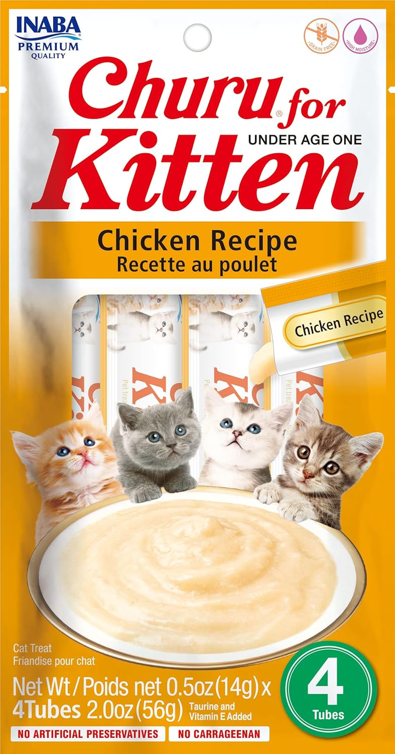 Inaba Churu Puree Kitten under Age 1 Creamy Treat Chicken Recipe 6 X 56G