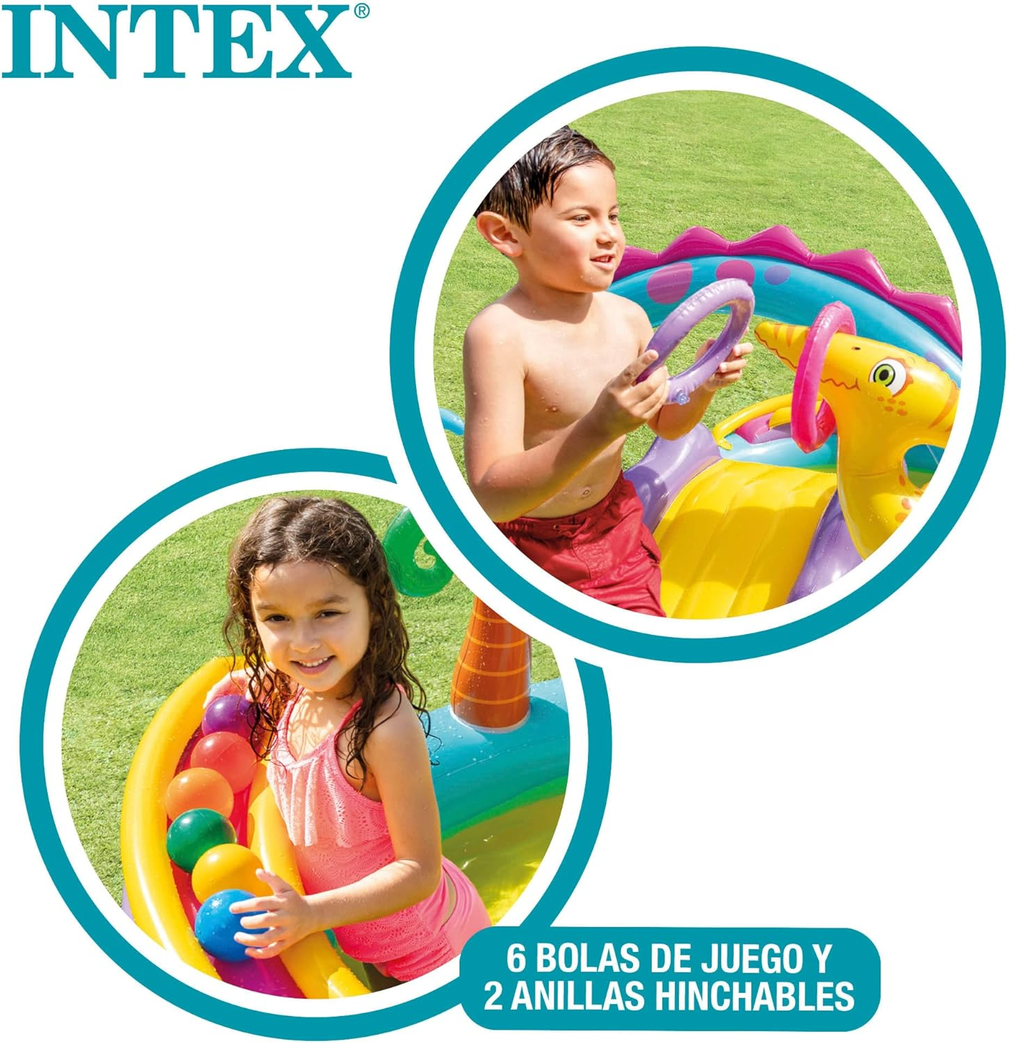 INTEX 57135NP - Dinoland Play Center, Ages 2+, 3.02Mx2.29Mx1.12M