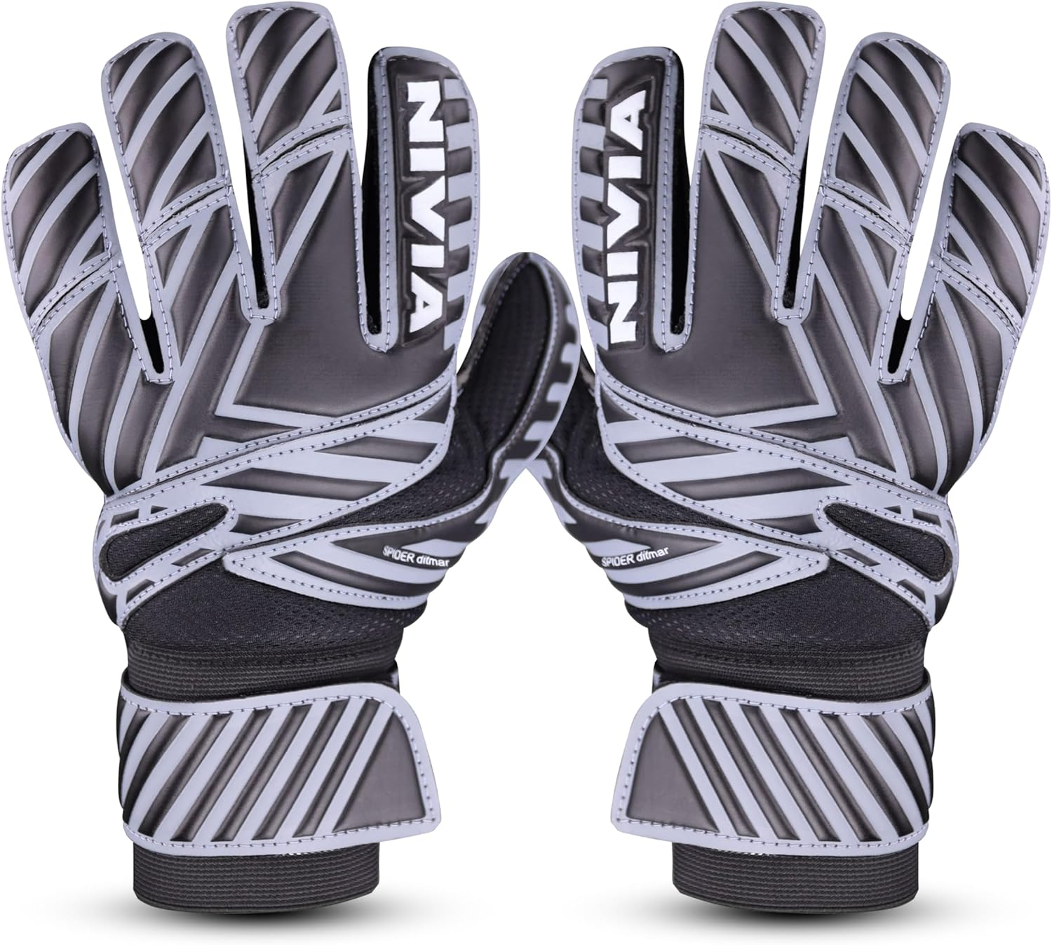 NIVIA Spider F.B G/Keeper Gloves Medium Black image number 2