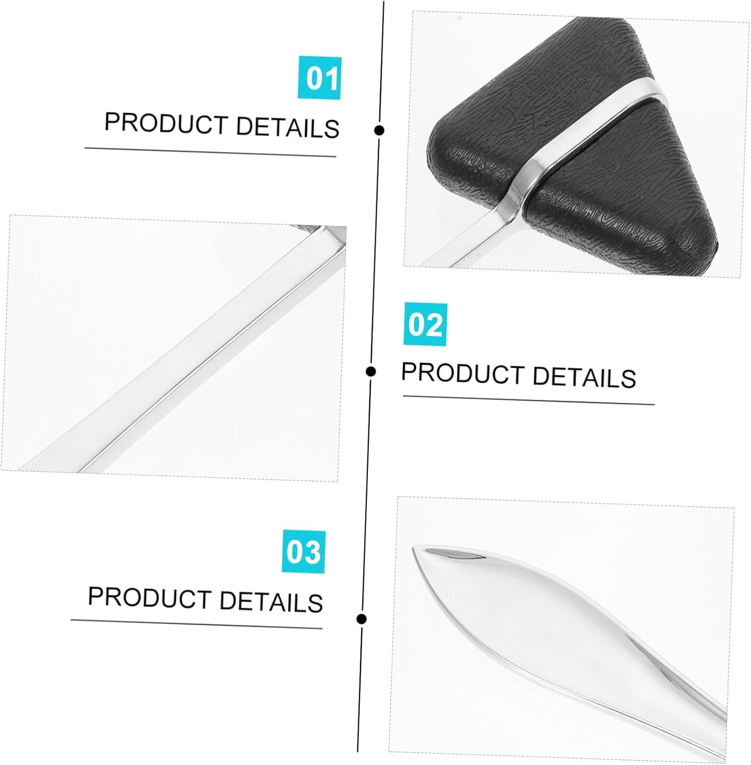 Cabilock 2Pcs Multi-Function Plexor Reflex Hammer with Zinc Alloy Handle for Neurological Testing in Clinics Ergonomic Lightweight Design for Precise Percussion and Enhanced Random Color image number 4