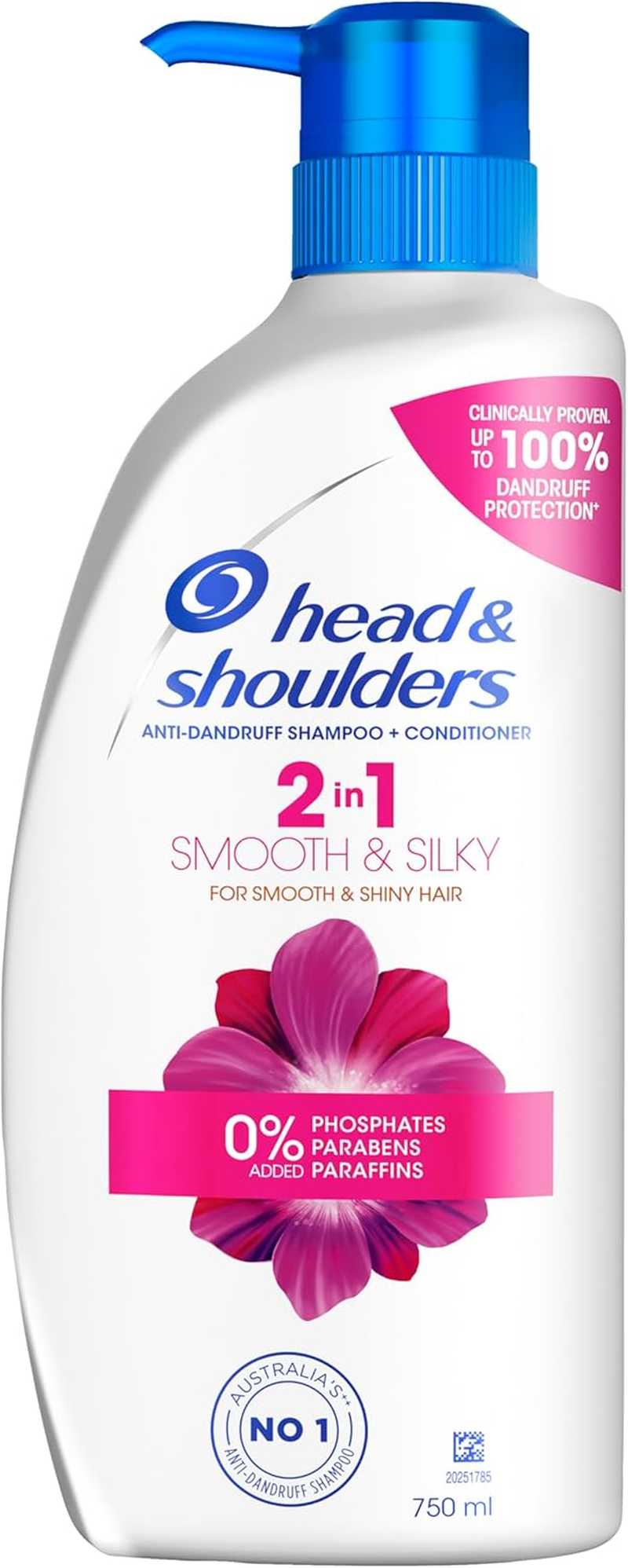 Head & Shoulders Smooth and Silky 2-In-1 Shampoo + Conditioner 750 Ml image number 4