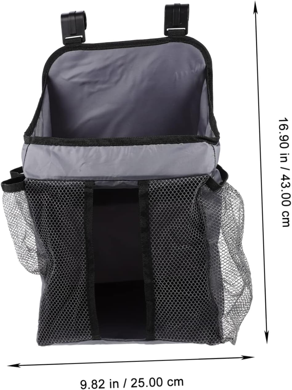 Ibasenice Changing Table Diaper Organizer Hanging Storage Pouch Milk Bottle Organizing Pouch for Parents image number 3