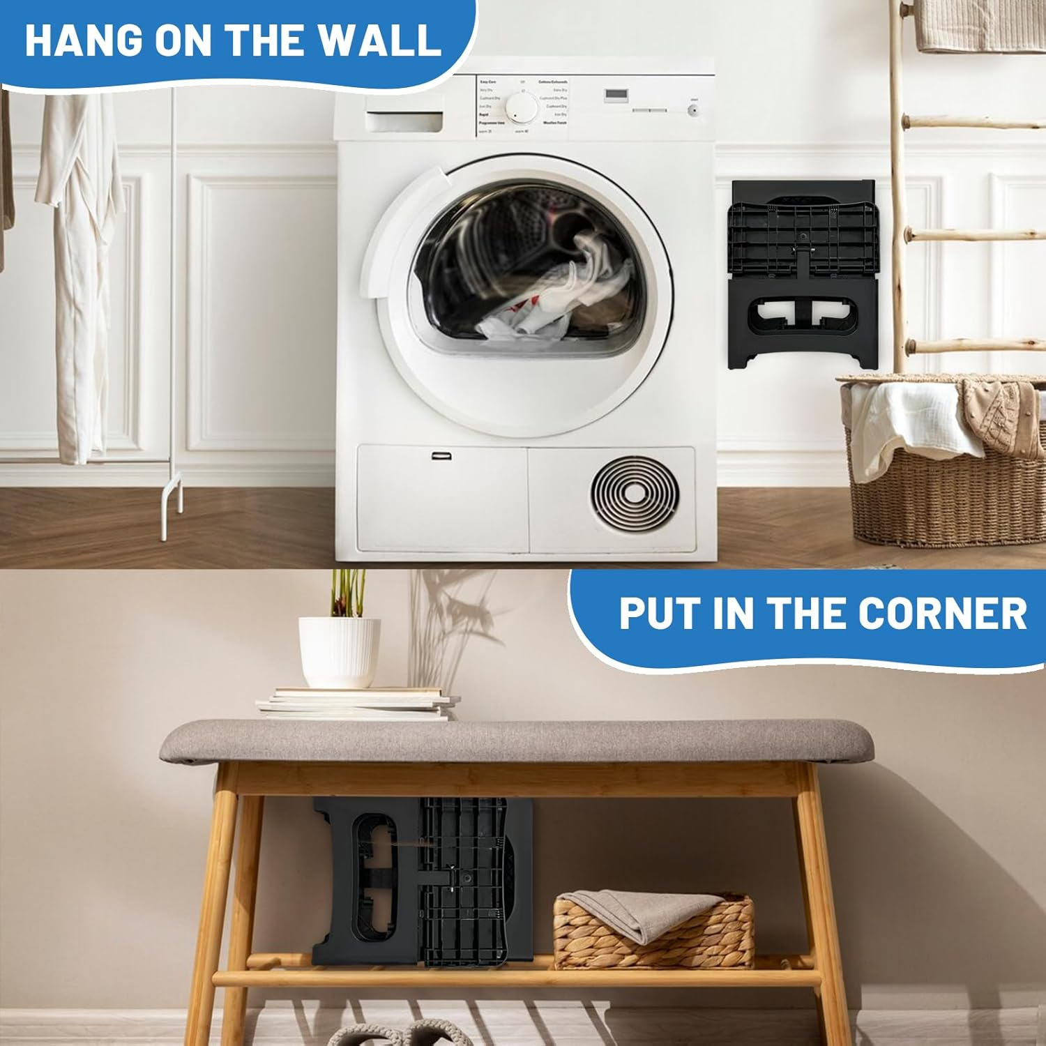 Folding 2 Step Stool, SAILESI Non-Slip Portable Fold Stools, Capacity of 300Lbs, Collapsible Footstool for Adults or Kids, Stepstool for Home Kitchen Bedroom Office Bathroom Toilet Potty Training image number 3