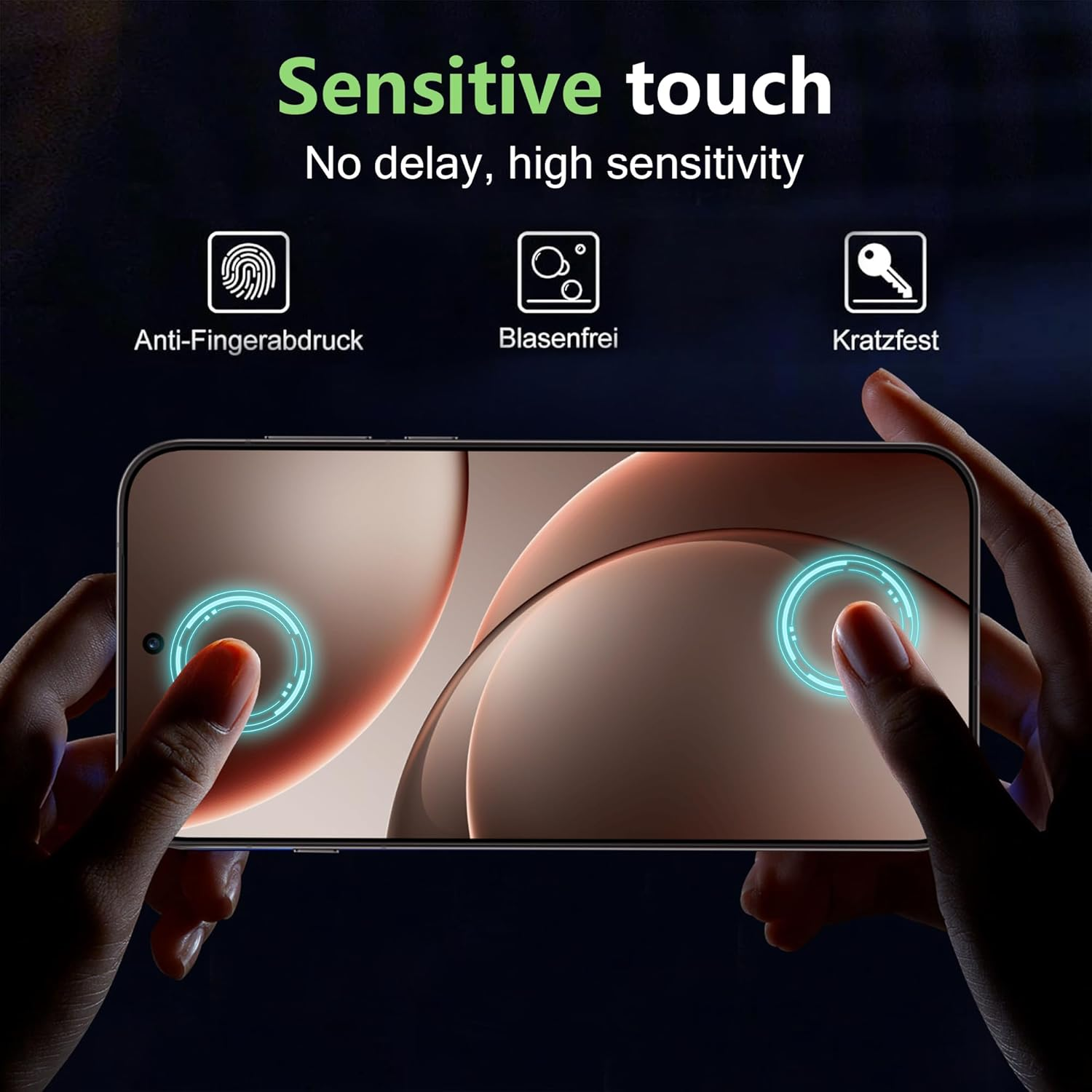 Fitudoos for OPPO Find X9 Pro [Pack of 2] Tempered Glass Screen Protector + Camera Tempered Glass Film [Pack of 2], [9H Hardness], [0.33 Mm] [Ultra Clear], [Anti-Scratch-Free and Oil], [No-Bubble] - Cmf Watch 3 Pro image number 7