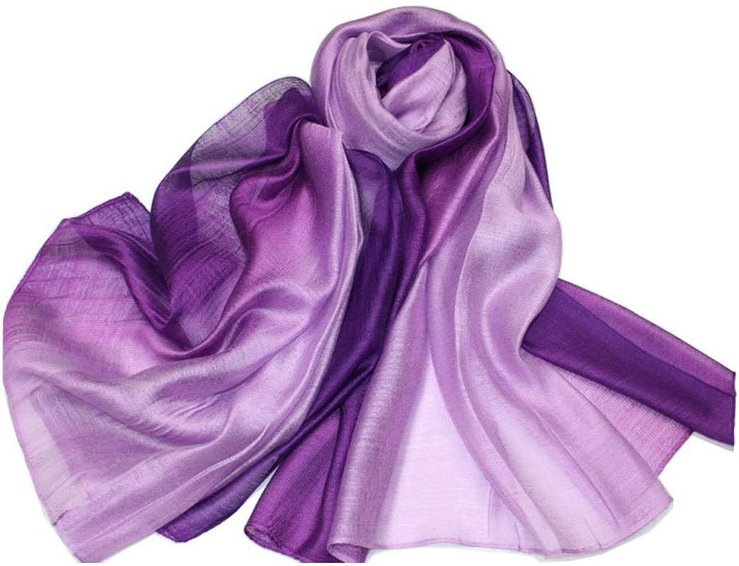 SNUG STAR Cotton Silk Scarf Elegant Soft Wraps Color Shade Scarves for Women