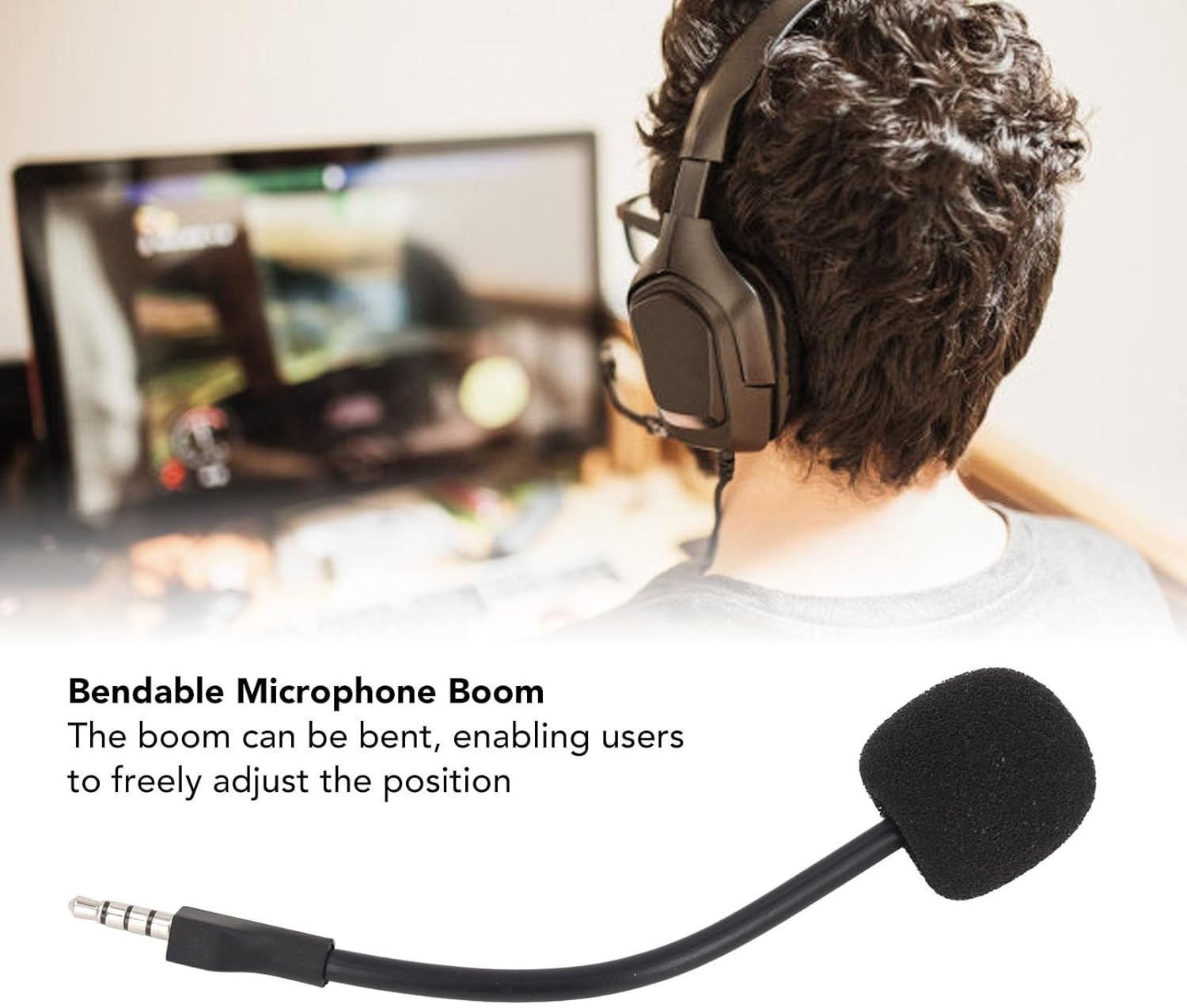 Microphone Replacement for Arctis 1 Headset, 3.5Mm Detachable Microphone Boom Mic Replacement Noise Cancelling image number 3