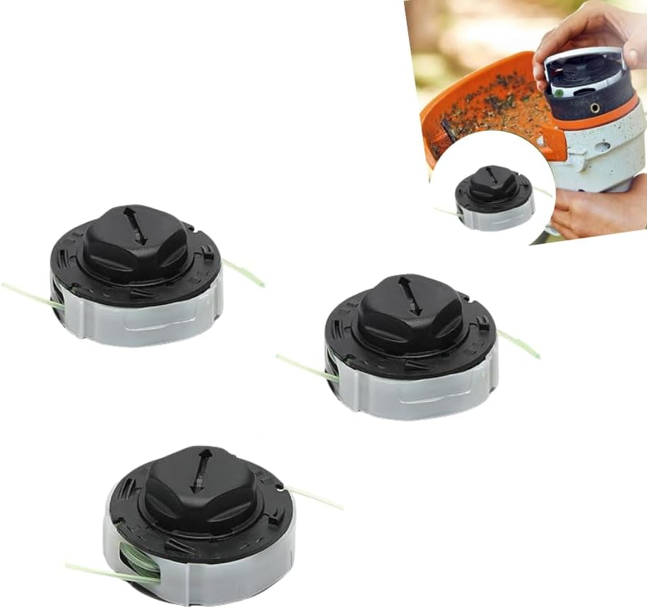 3-Pack Replacement Spool for Stihl Autocut C3-2,Trimmer Head Fits FSA 57 Weed Eater Trimmer Spool Replaces 4009 710 4305,Trimming and Mowing Head image number 3
