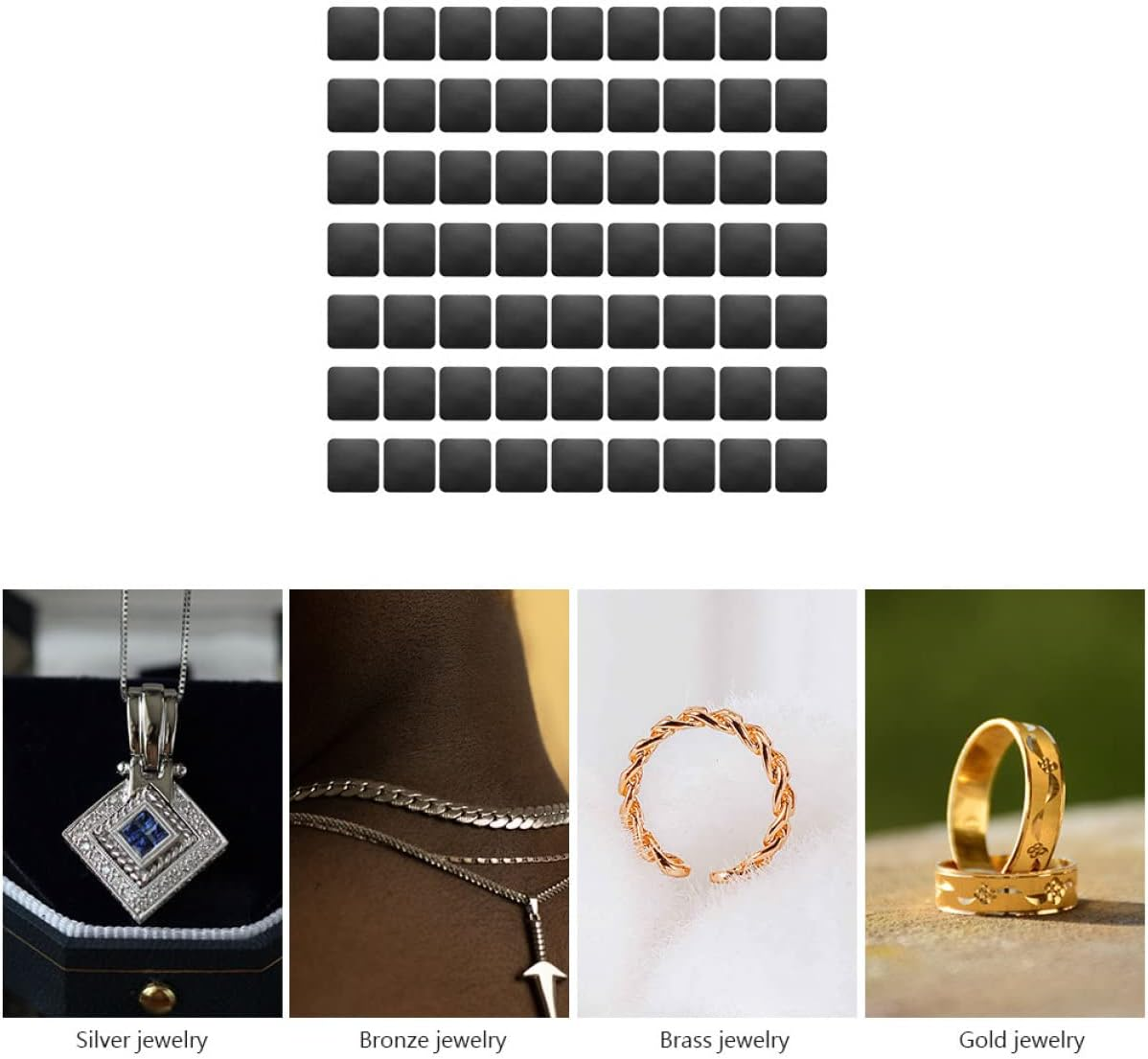 100Pcs anti Tarnish Strips Jewelry Storage Non Abrasive anti Tarnish Labels Necklace Bracelet Earring Flatware Electronics image number 3