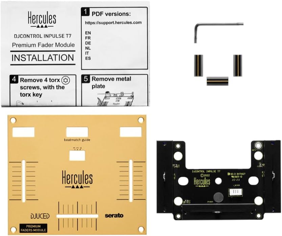 Hercules Djcontrol Inpulse T7 Premium Fader Module - Advanced DJ Control Module with High Precision Faders and Robust Construction image number 4