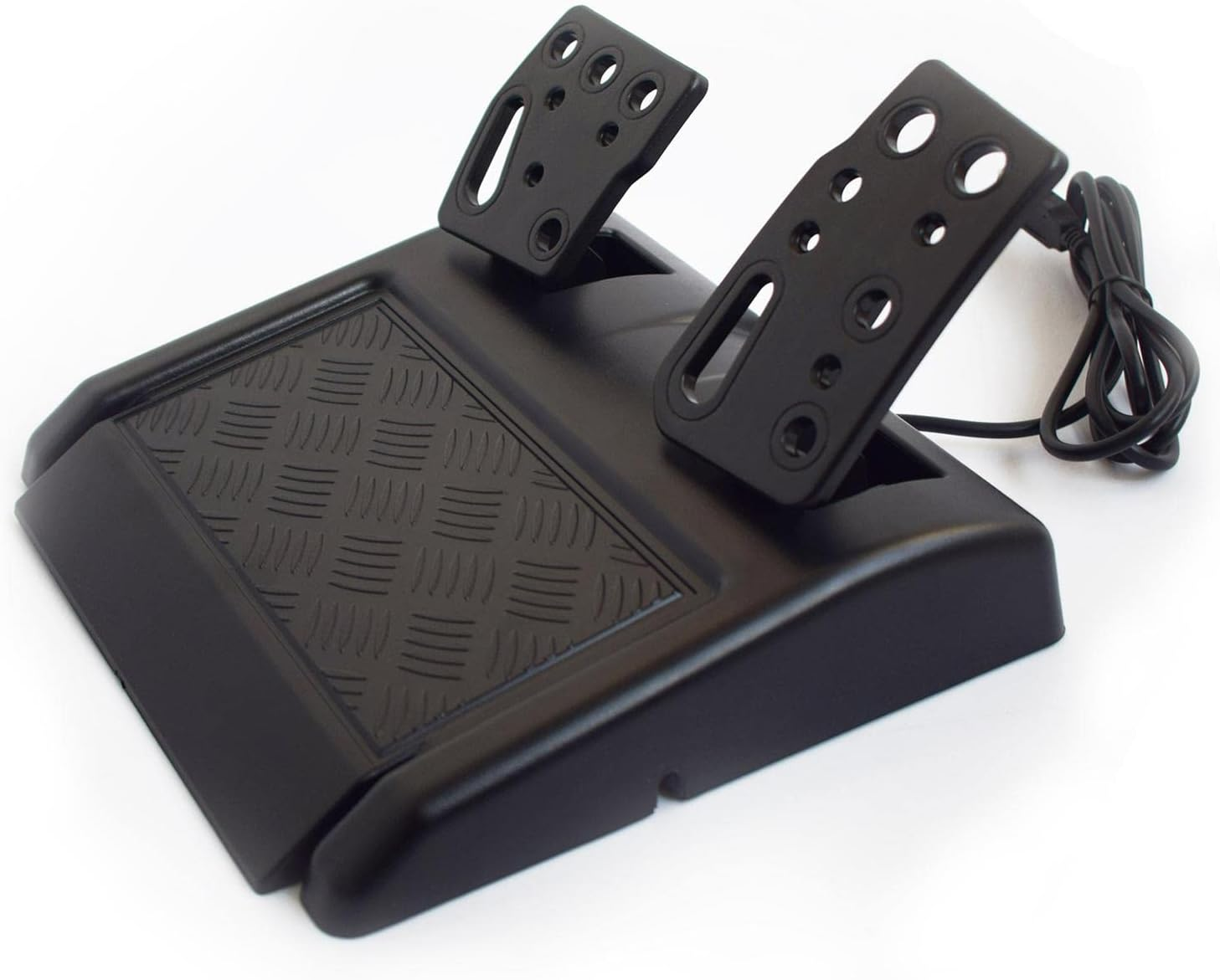 Racing Steering Wheel for PS3 PC Game, USB Vibration, with Pedals Brake image number 6