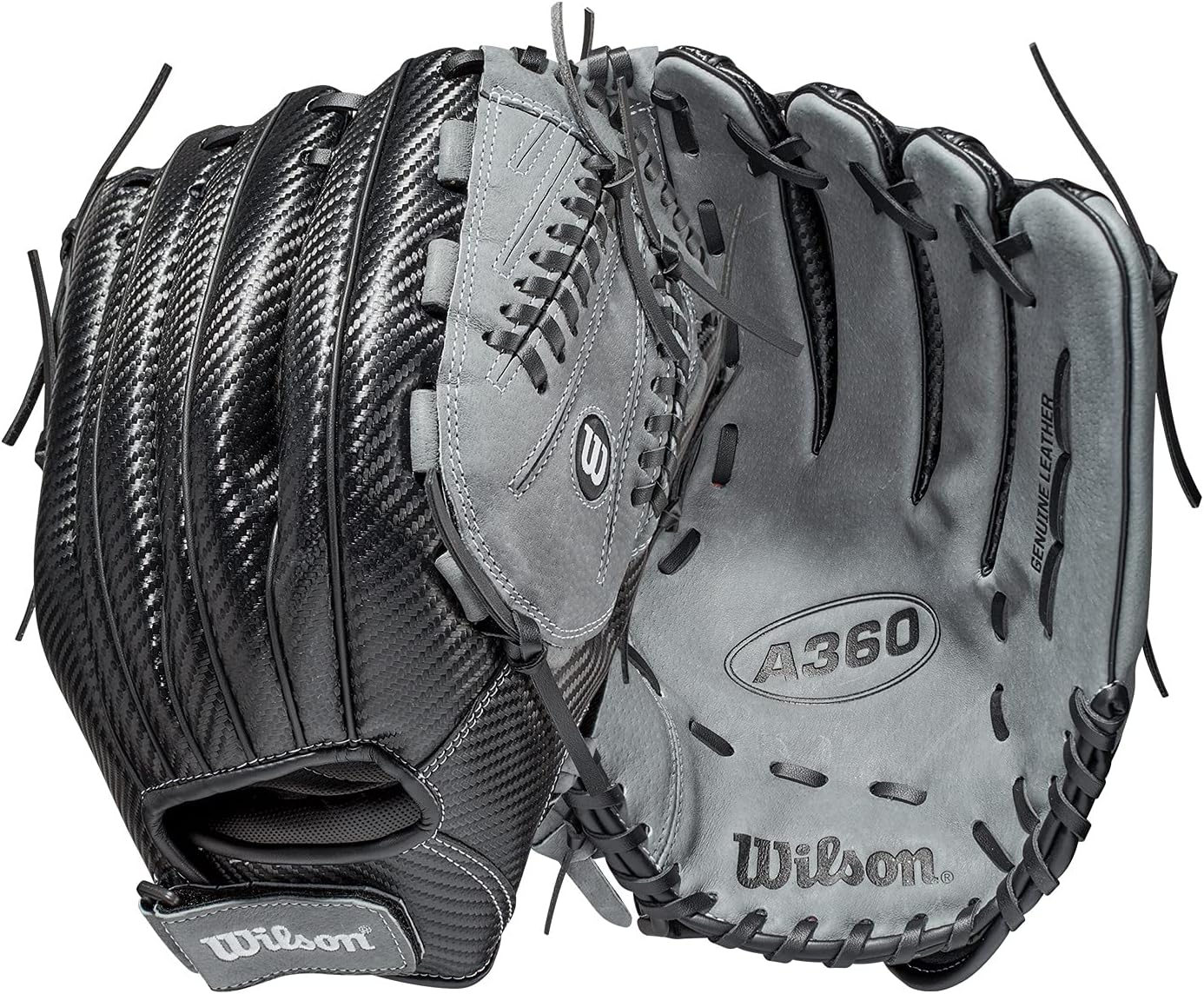 Wilson A360&trade; Baseball Glove - Black image number 6