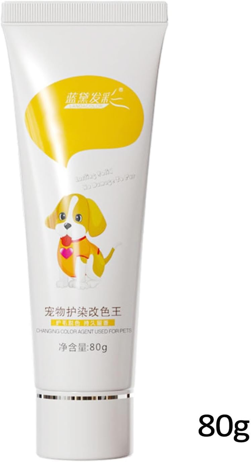 Puppy Hair Dye - Dog Dye Pet Paint Hair Coloring for Puppies 80G - Long Lasting Fruit Pet Hair Dye for Kitten and Pets Jmedic - Cute Powder image number 5