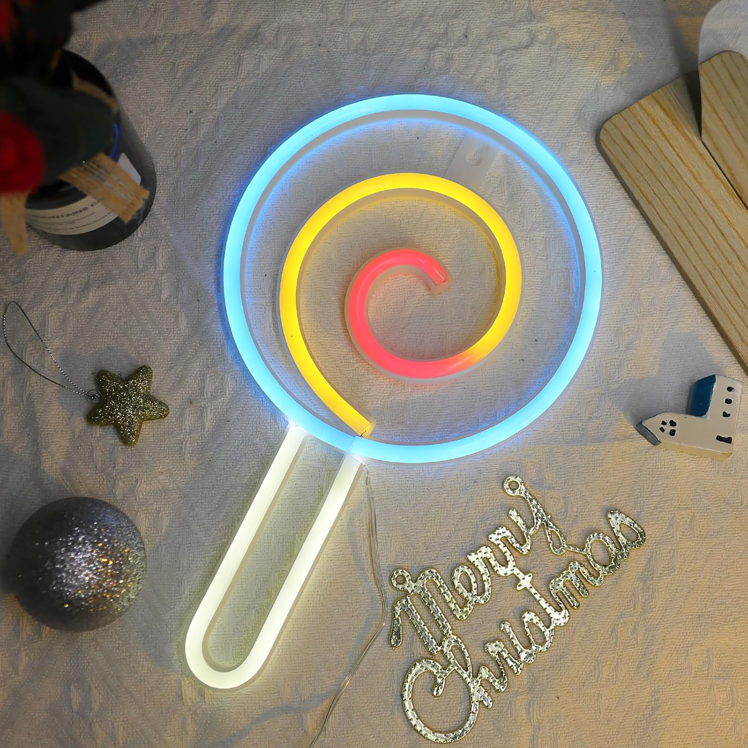 WIOSOUL Sunrise Sunset Neon Sign Moon over Sea Neon Light 11.6X7.1 Inch Twilight Wave LED Wall Signs for Room Decor Acrylic Neon Light Sign for Bedroom,Party, Living Room,Home Decor (Moon Waves)