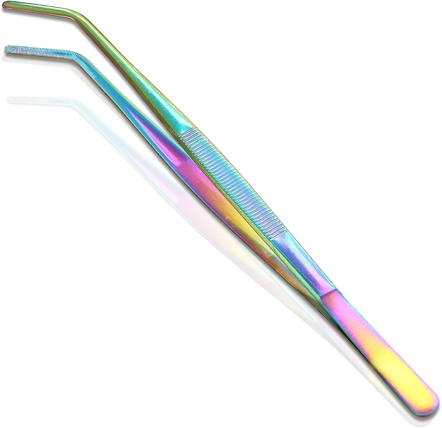 Evanda Kitchen Tweezers 30Cm/12 Easy Pickup, Heavy Duty Extra-Long Stainless Steel Cooking Tweezers Cooing Tong Dishwasher Safe