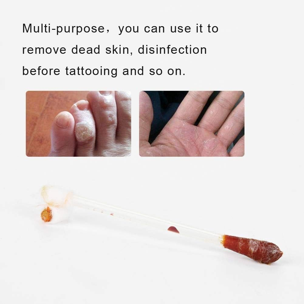 60 Pcs Disposable Medical Iodine Cotton Swabsticks - Portable Iodine Disinfected Cotton Stick for First Aid Wounds Care Sterilization image number 3