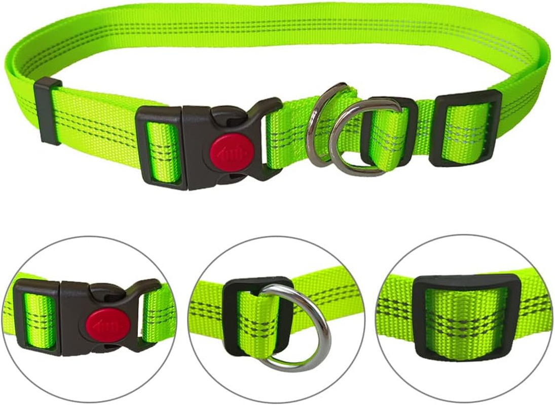 Aiqeer Green Hands Free Dog Leads, Adjustable Waist Belt and Retractable Bungee Leash, Jogging Dog Leash with Reflective Stitching (Grey Handle)