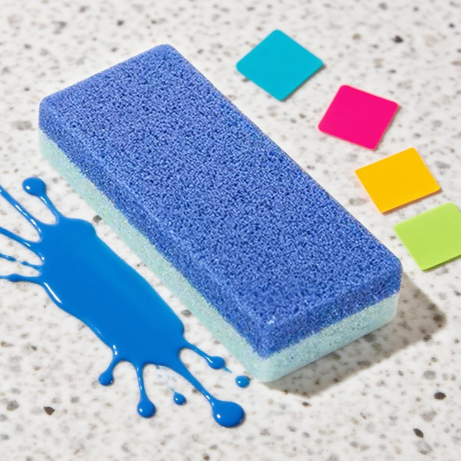 Feet Pumice Stone, 4-Piece Foot Pumice Scrubber Dead Skin Remover, Heel Care Softening Sponge Cleaning Tools for Daily Shower Soak Home Salon Spa Men Women Dead Skin image number 6