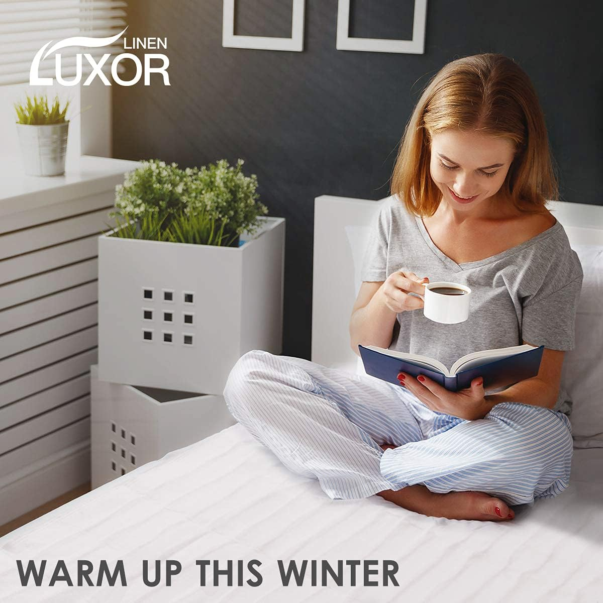 Dual Control Washable Electric Blanket | Heated Underblanket with Overheat Protection | Washable (Queen)