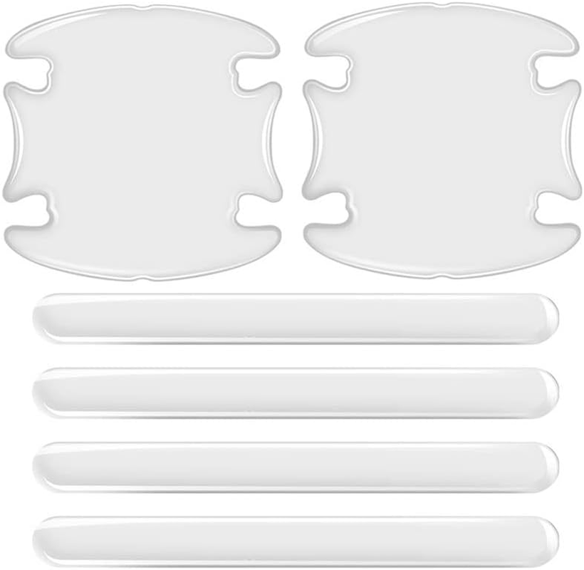 AIMALL 8PCS Car Door Handle Scratch Protector Clear Anti-Collision Strip Sticker Accessories, Durable Anti-Collision Strips Stickers for Various Car Models image number 4