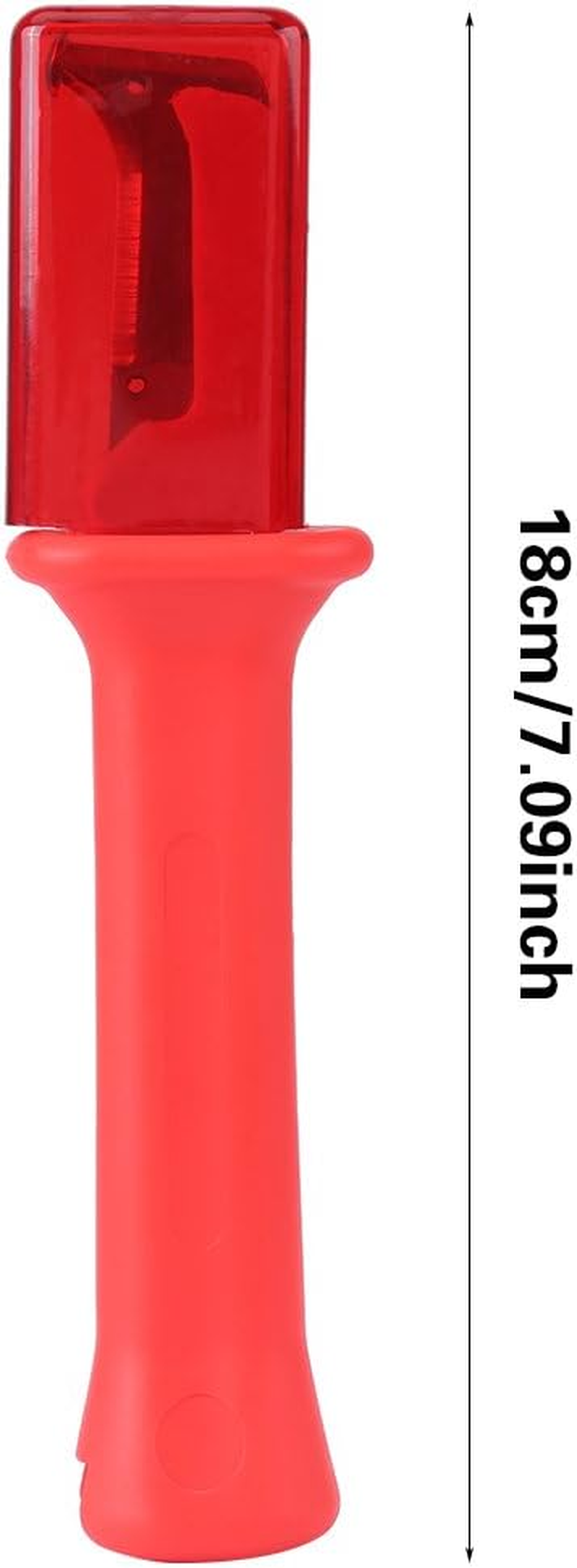 1 PC Cable Knife Stripping Tool, Electrical Insulated Cable Wire Stripper Handheld Cutter with Cap Red,Electric Insulated Dismantling Cable Knife image number 3