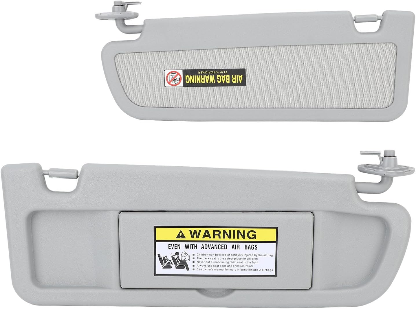 Sun Visor Compatible with Civic 2006 2007 2008 2009 2010 2011, Left & Right Driver Passenger Side Sun Visors Replaces, Clear Mirro, with Sun Visor Clip for Civic (Right Passenger image number 2