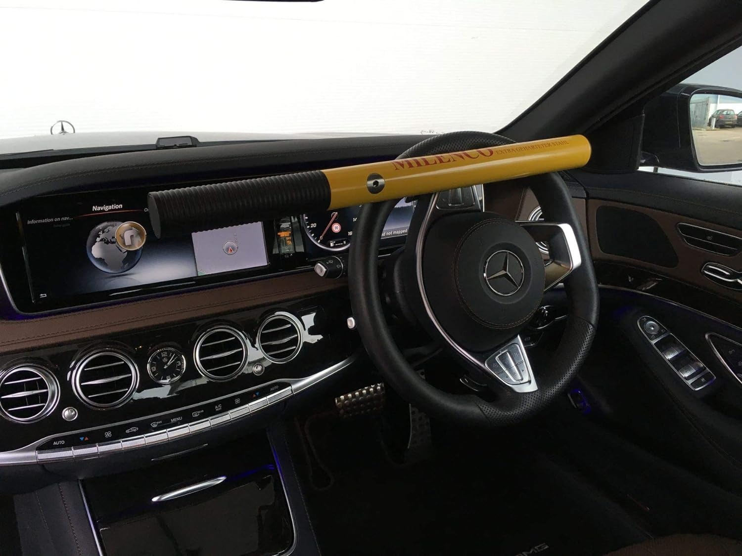 Milenco HSL Steering Wheel Lock, Yellow image number 4