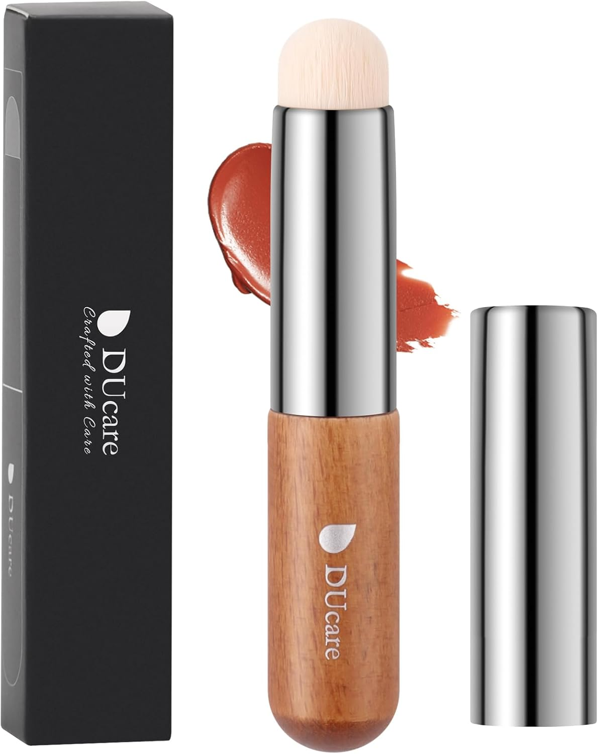 Ducare Retractable Lip Brush Travel Portable Vanity Lipstick Gloss Makeup Brush Tool