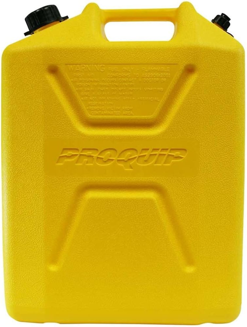 PROQUIP 20L Yellow Plastic Diesel Jerry Fuel Can with Pourer TRUSTED BRAND image number 3