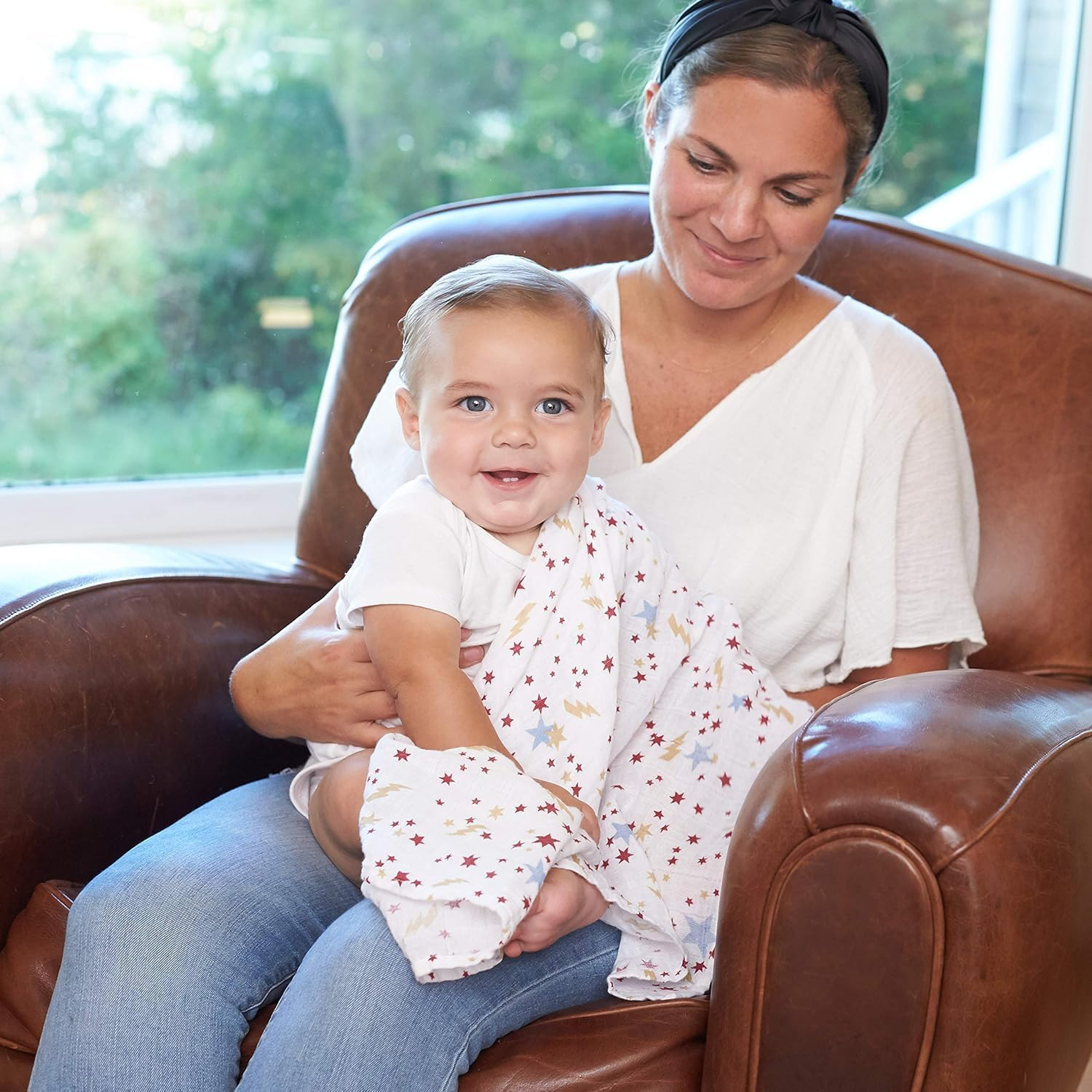 Aden + Anais 100% Cotton Muslin Musy Squares, Multi-Use Baby Cloths for Girls & Boys, 70X70Cm, Ideal Newborn & Infant Nursing Set, Perfect Shower Gifts, 3 Pack, Harry Potter&trade; Iconic image number 2