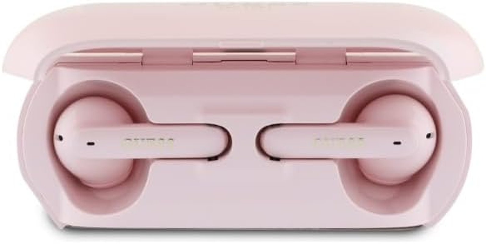 CG Mobile Guess Bluetooth Headphones TWS + Elongated Metallic Logo Print Pink image number 3