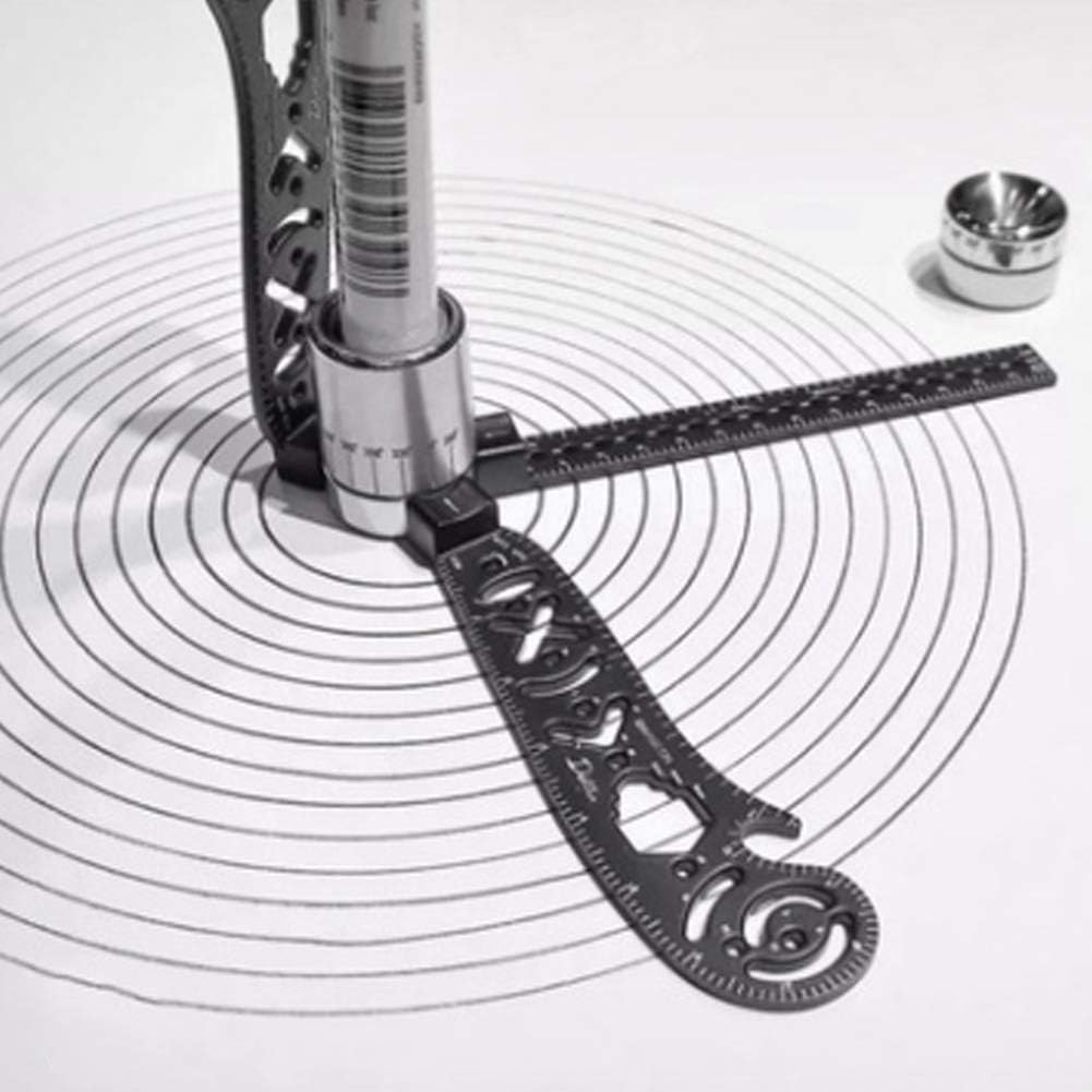 Painting Tool Circular Drawing for Magcon Drawing Ruler Creativity for EDC Supplies Ruler Geometric Ruler Drafting Tools Kits image number 4