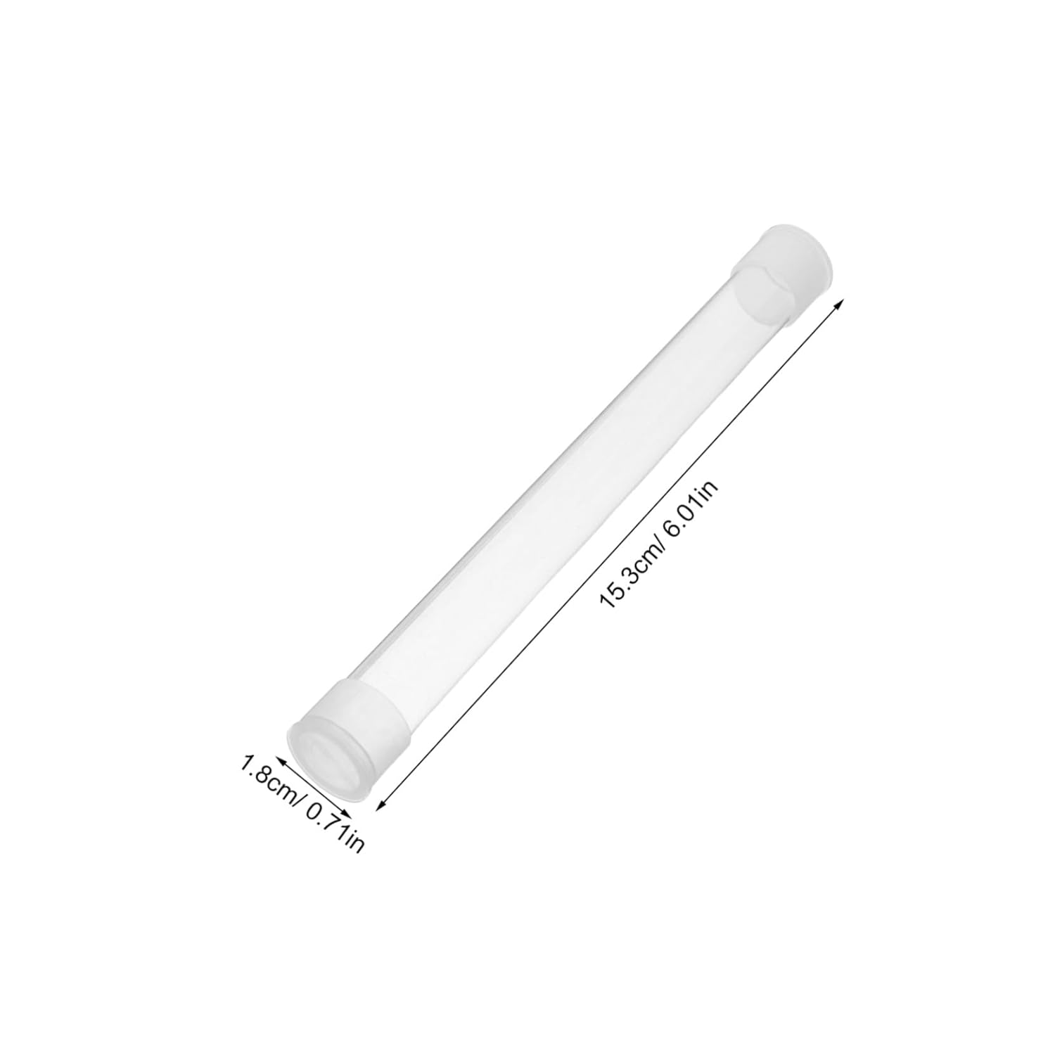 Healifty 10Pcs Thermometer Protective Case Plastic Tube Dustproof Portable Storage Container for Home Clinic Travel Safety Organizer image number 3