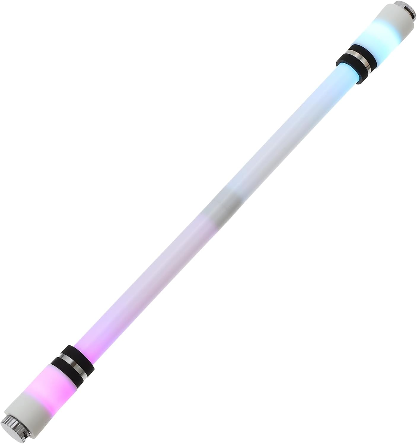 Jojofuny Luminous Rotating Pen Spinning Rotating Pen Rolling Finger anti Slip Coating Gaming Pen Flying Spinning Ballpoint Pen for Student Entertainment Black image number 1