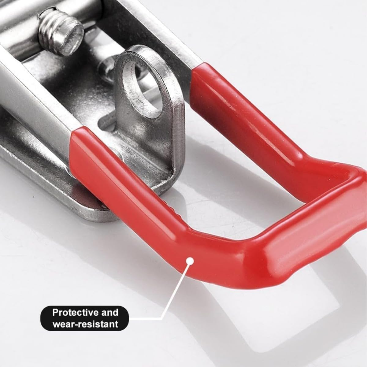 2PCS Stainless Steel Toggle Clamps - 122Mm Lockable Latch, Adjustable Clamps for Box Drawer Cabinet (122Mm) image number 4